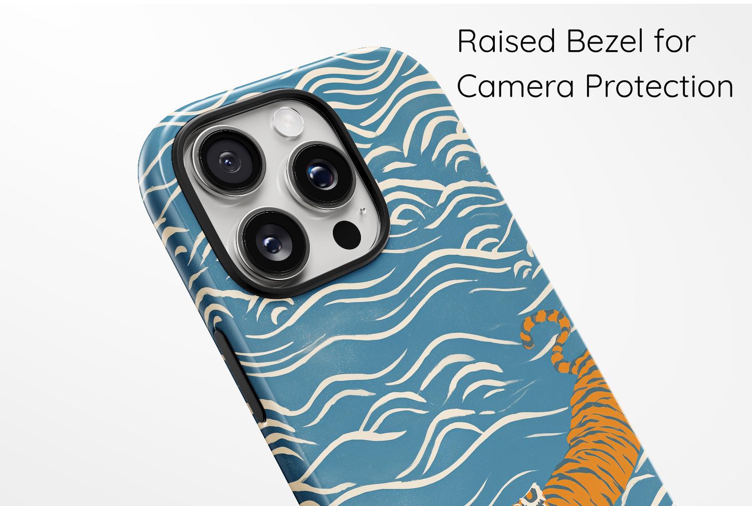 Tiger Tough Case – Protective Phone Cover featuring Exclusive GhostMark Laser Engraving, Magnetic Phone Case for iPhone & Samsung and Pixel