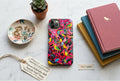 Tropische Vögel Handyhülle für iPhone Samsung S24 | Tough Case & Magnetische Hülle | Bunte Illustration Gelb Rosa | Versand aus Deutschland