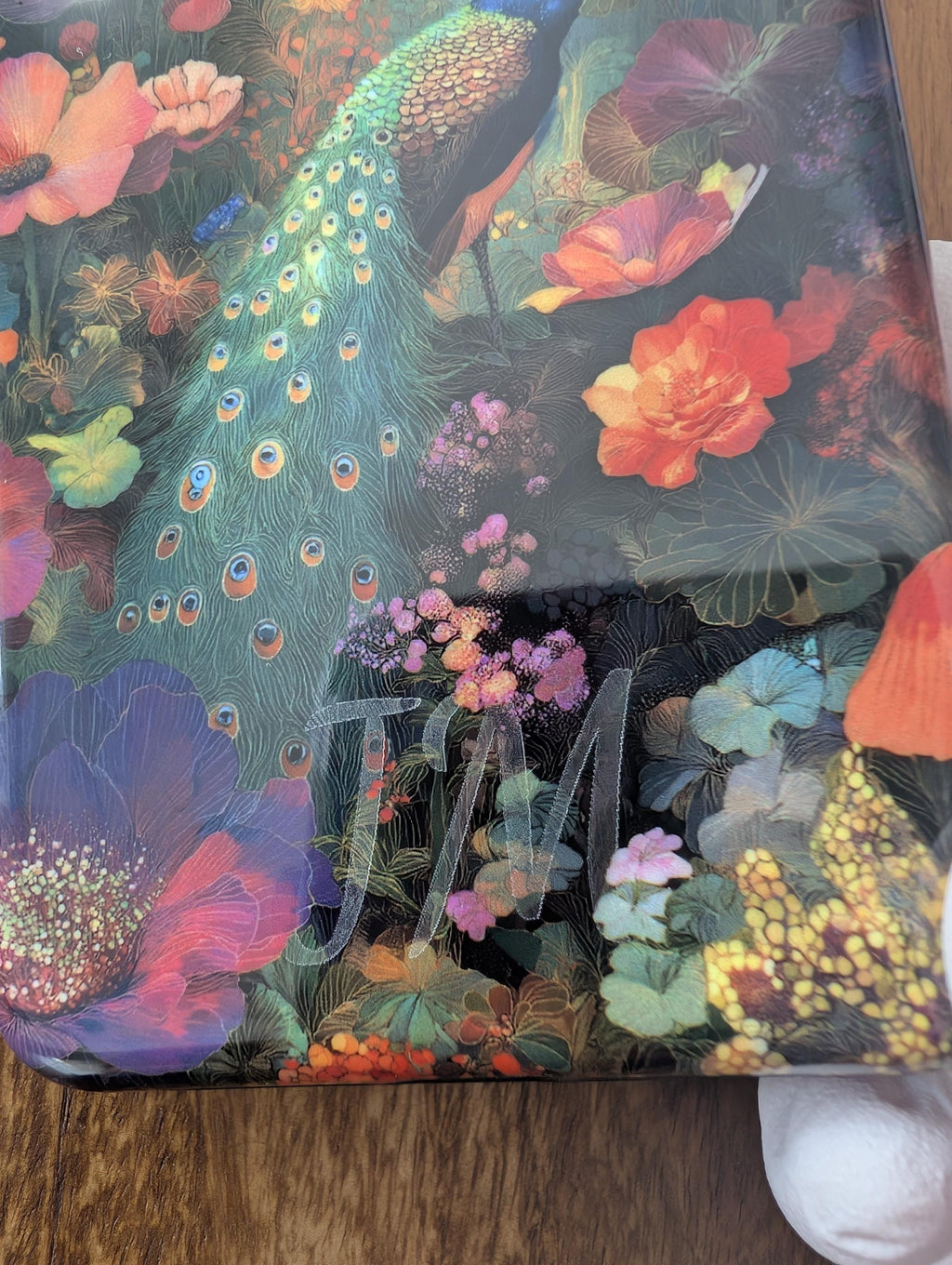 Unique Peacock Phone Case | Custom Floral Tough Case for iPhone 17 16 15 & Samsung S25 and Pixel | Magnetic Case | Monogram Ghost Engraving