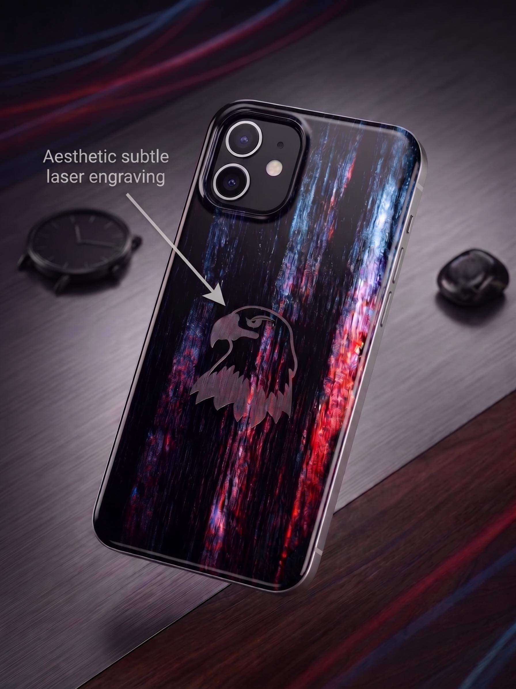 Majestic Eagle Phone Case | Subtle GhostMark Tough Case & Magnetic Case for iPhone, Samsung, Pixel | Wild Spirit Art Made in Germany