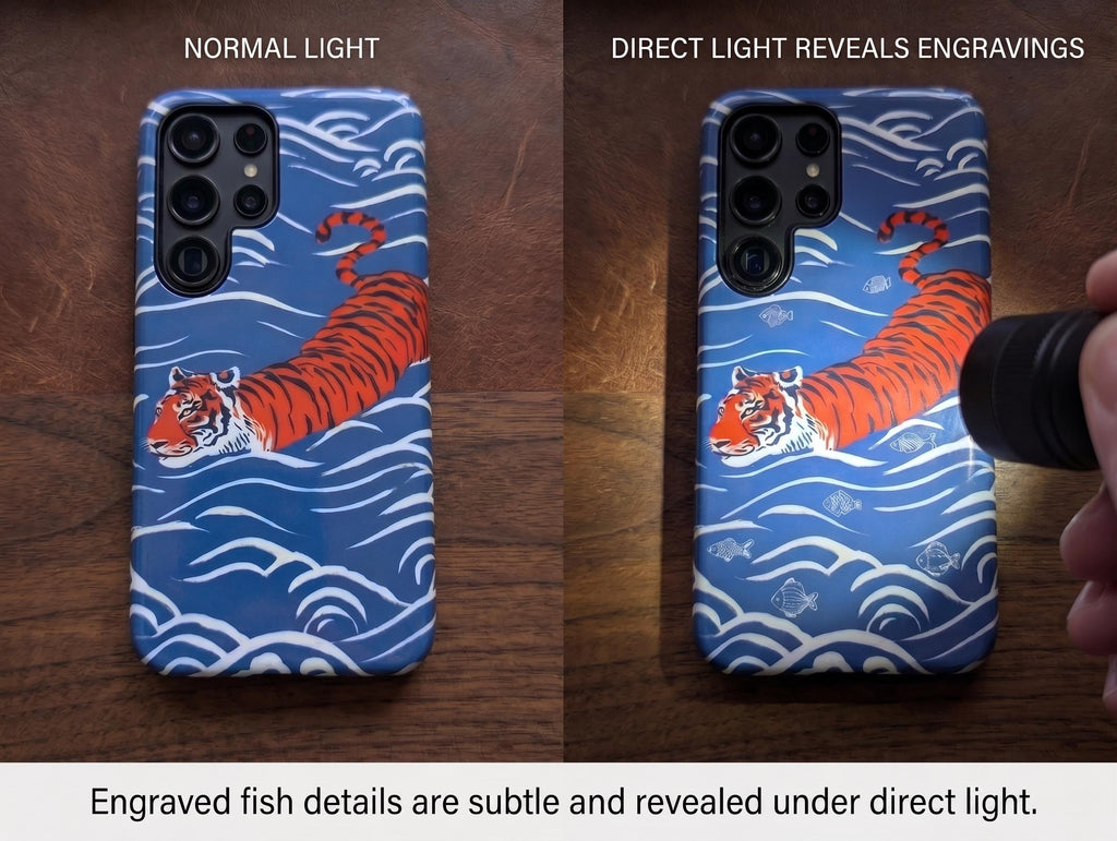 Tiger Tough Case – Protective Phone Cover featuring Exclusive GhostMark Laser Engraving, Magnetic Phone Case for iPhone & Samsung and Pixel