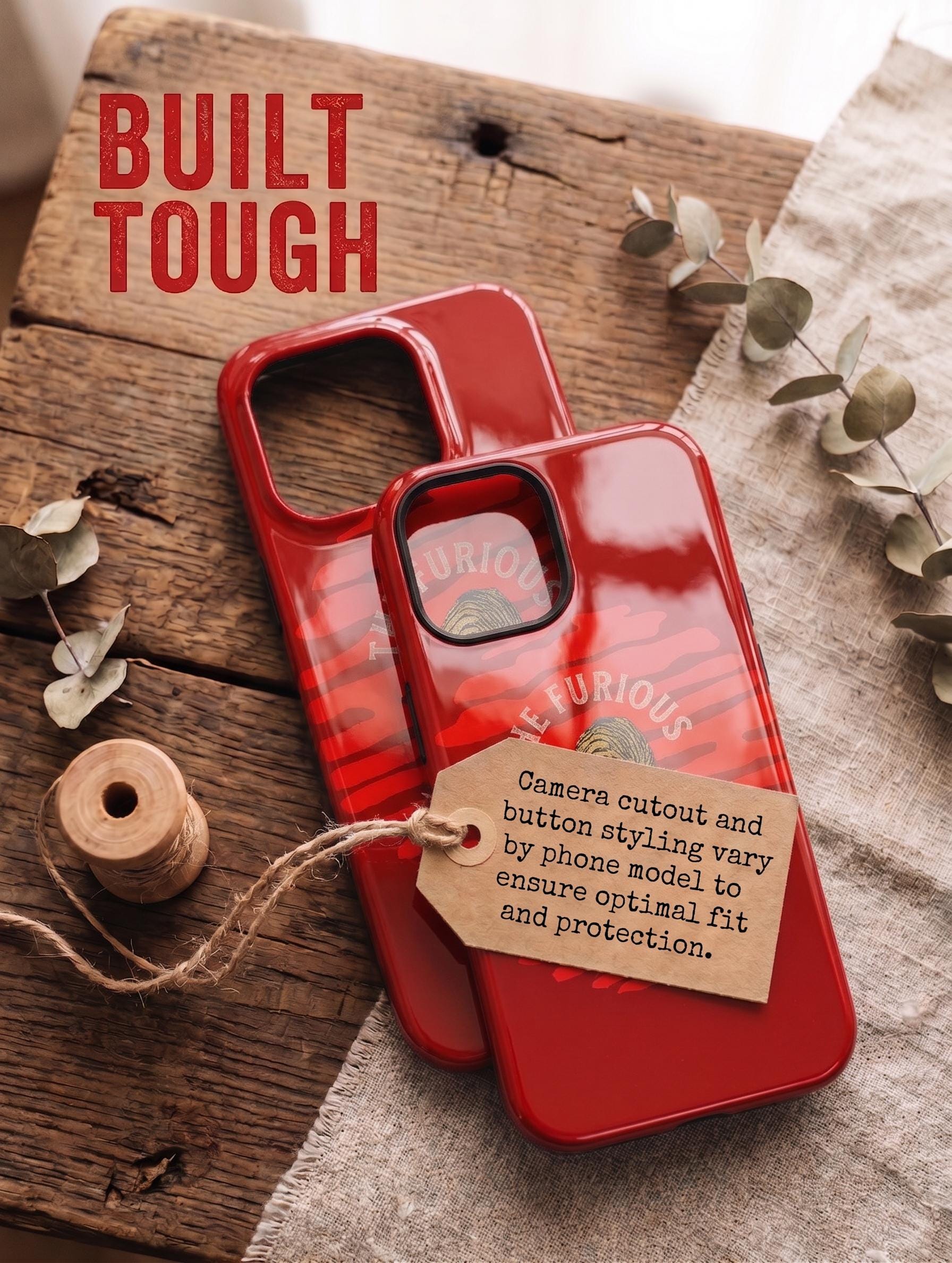 Tiger Phone Case - GhostMark Effect - Tough Case for iPhone 16 15 14 & Samsung S25 S24 - Initials and Magnetic Case