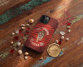 Tiger Phone Case - GhostMark Effect - Tough Case for iPhone 16 15 14 & Samsung S25 S24 - Initials and Magnetic Case