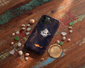 Personalized Engraved Shark Phone Case, Topographic Map Nautical Cover, Ghost Ship Tough Case for iPhone 16 15 & Samsung S26 and Pixel 8 9