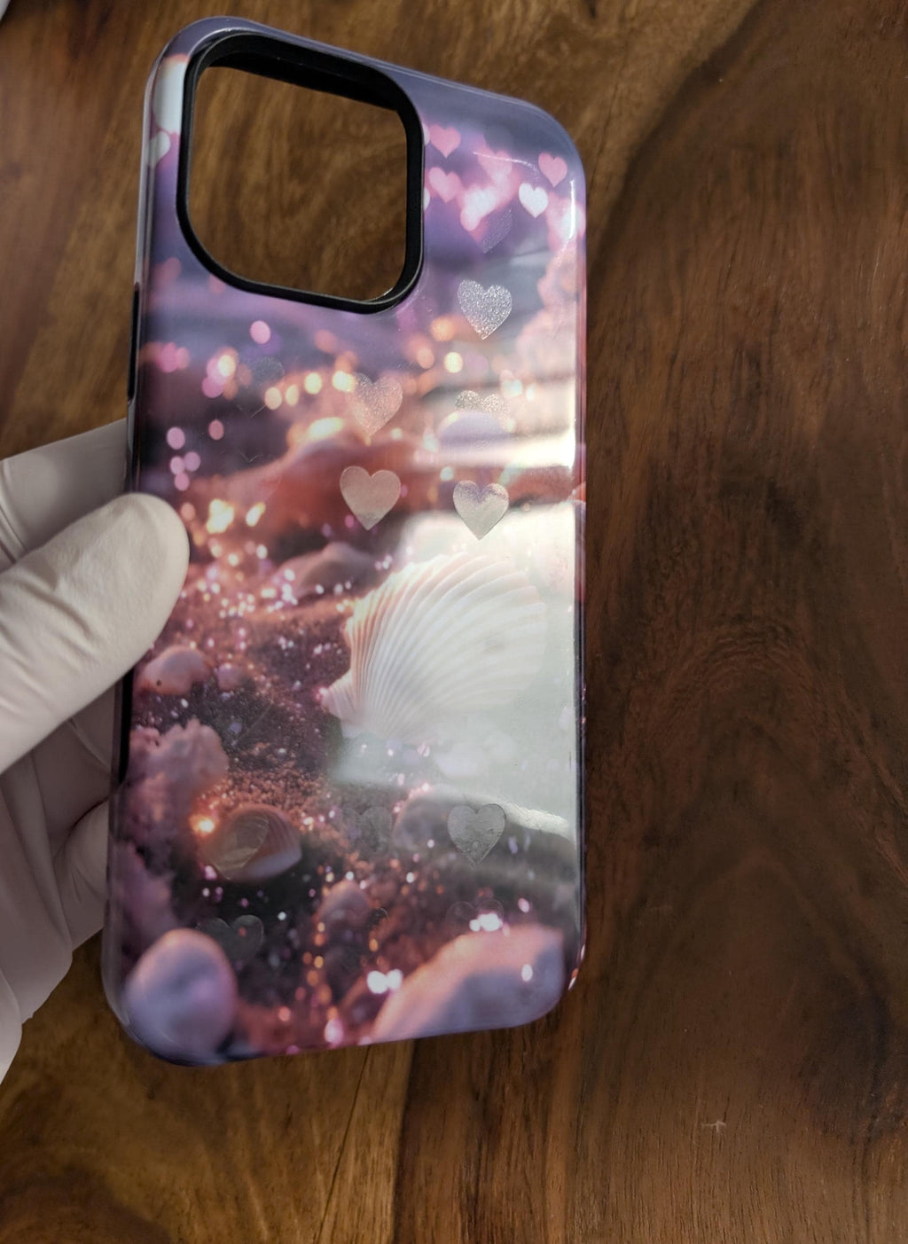Magic Mermaid Phone Case with Hidden HeartMark, Ocean Beach Magnetic Tough Case for iPhone 15 14 Pro, Samsung S24, Pixel