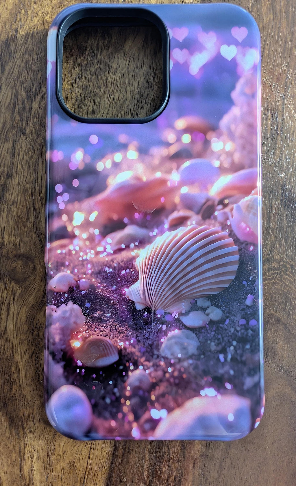 Magic Mermaid Phone Case with Hidden HeartMark, Ocean Beach Magnetic Tough Case for iPhone 15 14 Pro, Samsung S24, Pixel