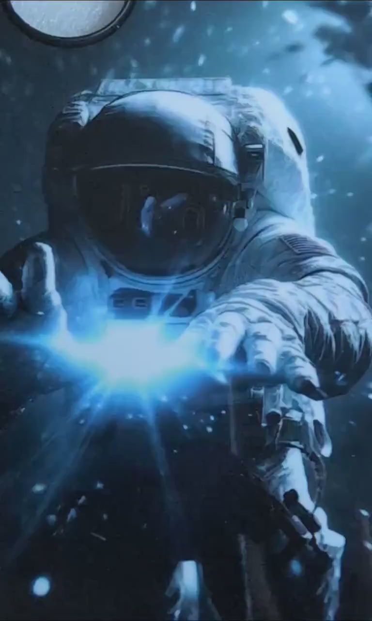 Astronaut Phone Case | Space Case for iPhone 15 14 & Samsung S24 S25 | Laser Engraved Ghost Infinity | Magnetic Optional Unique Sci-Fi Cover